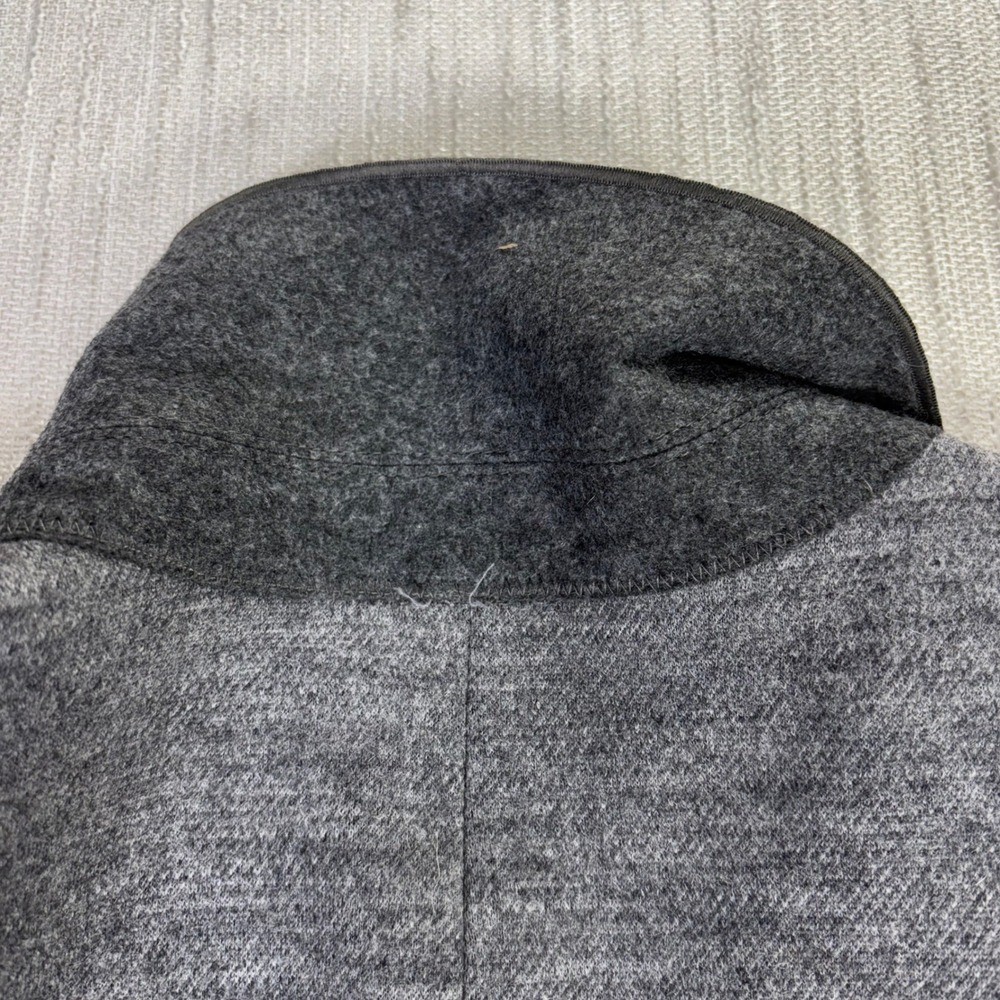 Ann Taylor Gray Wool Blend Single Button Blazer Jacket Piped‎ Trim Plus Size 18 - Picture 9 of 9